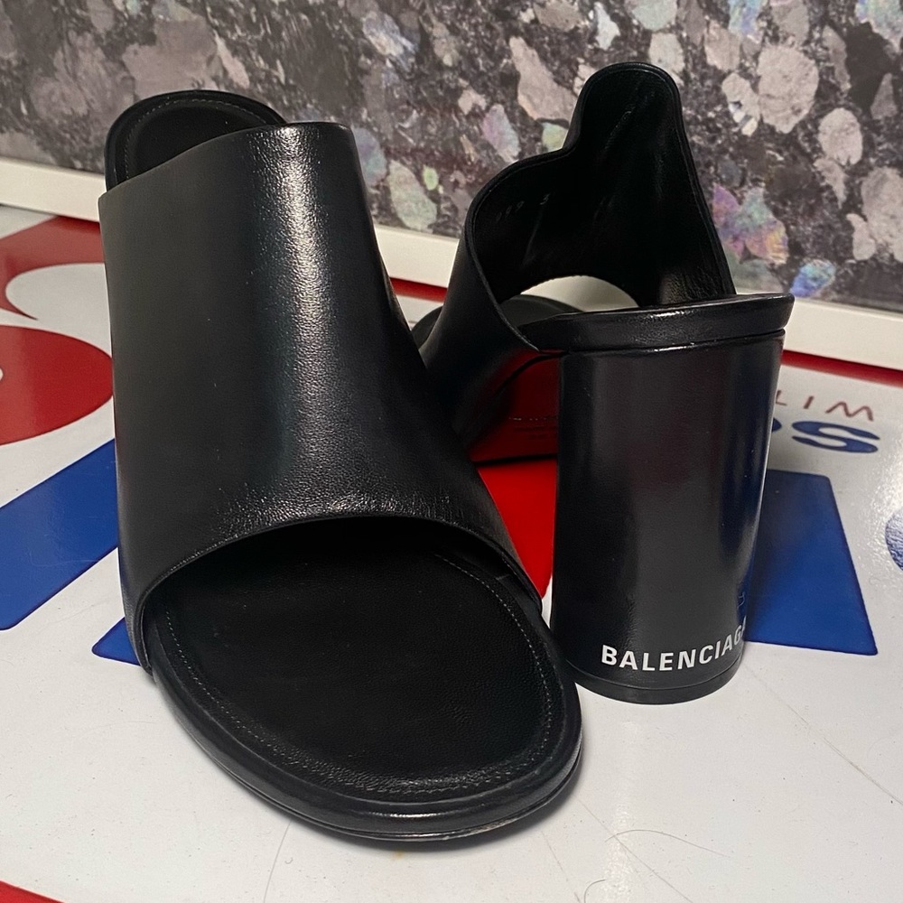 Balenciaga open toe heels